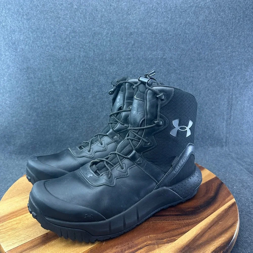 Under Armour Men 11.5 Black Boot MicroG VALSETZ Waterproof Zip 3026738-001